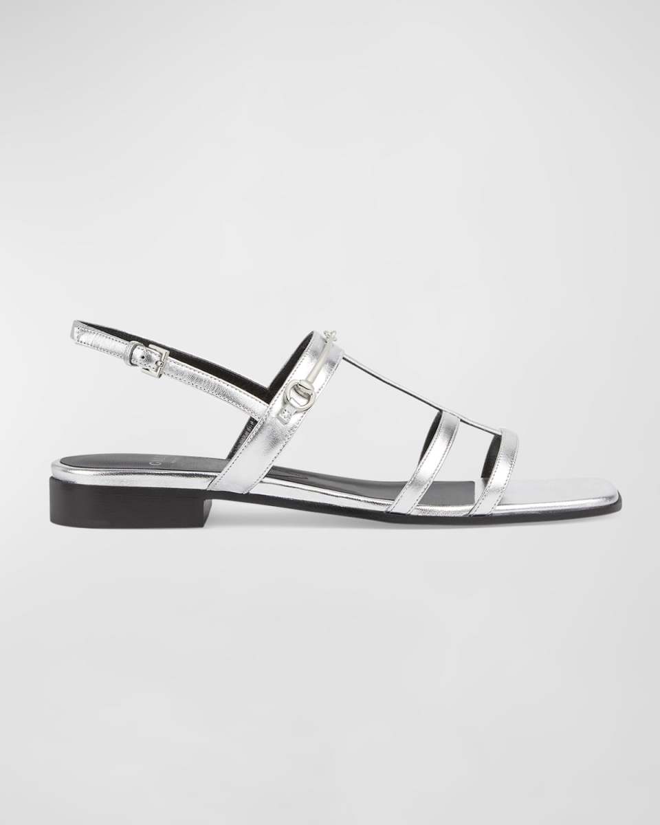 Divine Leather Slingback Sandals